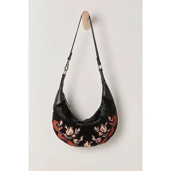 Free People Handbags - Free People Bugle Bead Clutch